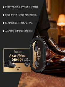 Brunizo 鞋油海绵，日常护理清洁皮鞋，使鞋面光亮如新，抛光保养海绵，鞋架，收纳神器，户外，花园，旅行必备，便携式，沙滩必备，毕业季，毕业典礼，毕业礼物，毕业赠礼，毕业礼物，毕业赠礼，祝贺毕业，毕业典礼，优秀毕业生，毕业派对 - 黑色 - 查看 11