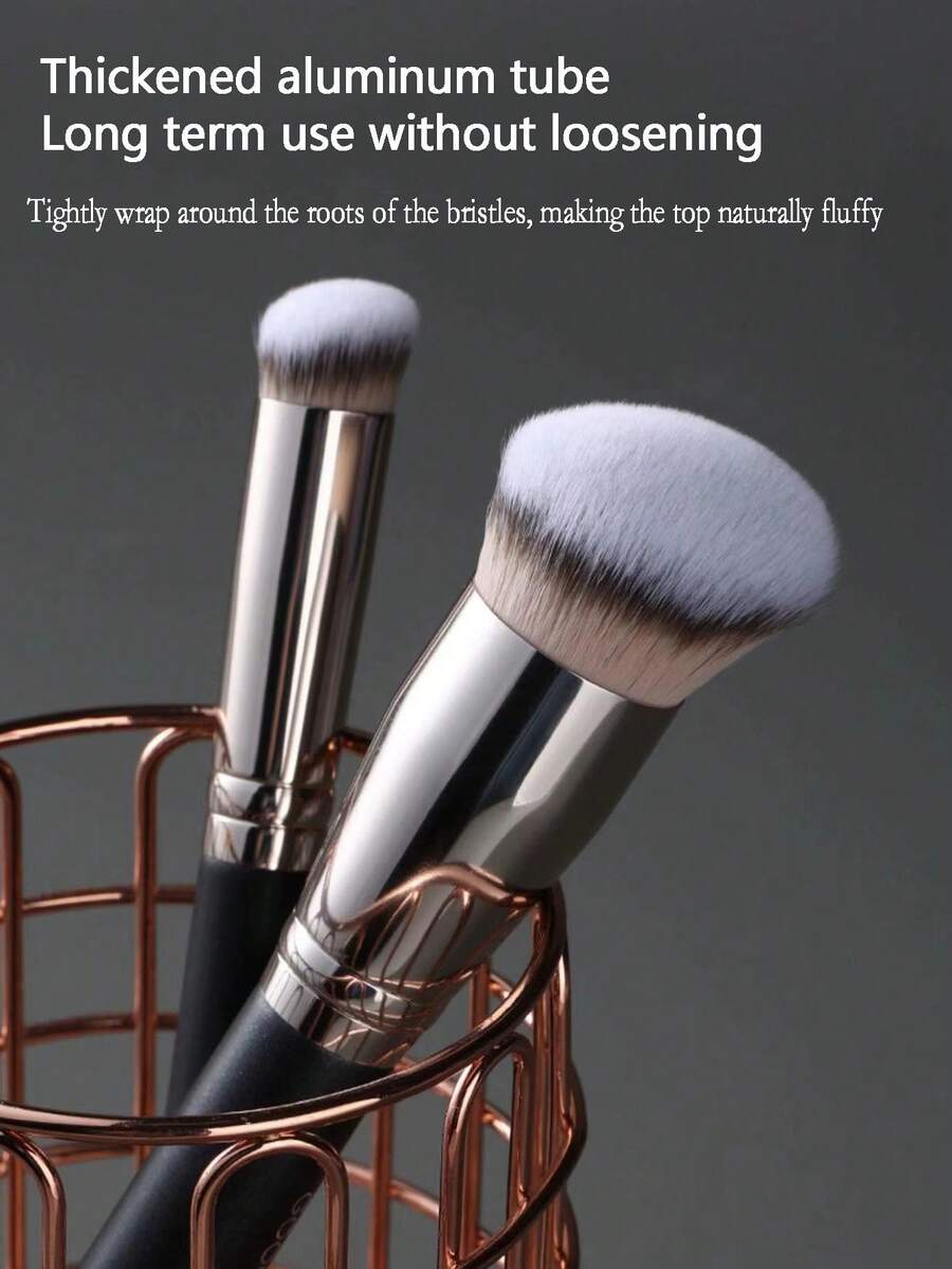 1 cọ che khuyết điểm, cọ trang điểm tạo khối mũi và má hồng cao cấp, cọ trang điểm mắt và toàn mặt hoàn hảo, thích hợp cho kem nền dạng lỏng, kem lót, tạo khối và tán đều & hoàn thiện lớp trang điểm bằng phấn khoáng.