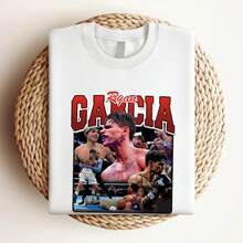T-shirt femme imprimé Ryan Garcia, design de t-shirt de boxe, téléchargement numérique PNG de boxe, style vintage années 90 de boxe - Blanc - Voir 3