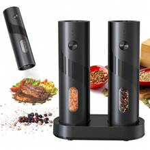 1pc Electric Pepper Grinder - Wireless - Adjustable Coarseness, One-Touch Operation, Smart Grinder For Salt/Pepper/Herbs/Spices, Durable Plastic, Multiple Styles - Multicolor - View 11
