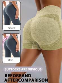 CELILIN Women 6 Piece Yoga Shorts Sexy High Waist Booty Stretch Workout Exercise Hot Shorts, High Waisted Tummy ControlWomen Sweat Short, Gym Short, Biker Short - 彩色 - 查看 2