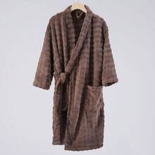 1 Piece Women's Puff Velvet Sleeved Bathrobe For All Seasons, Thick And Soft, Absorbent, Loose, Multi-Color Simple Design Bathrobe, Bathroom Supplies Homeware Holiday Gift, Suitable For Home Pool Travel Bathroom Beach - Multicolor - View 13