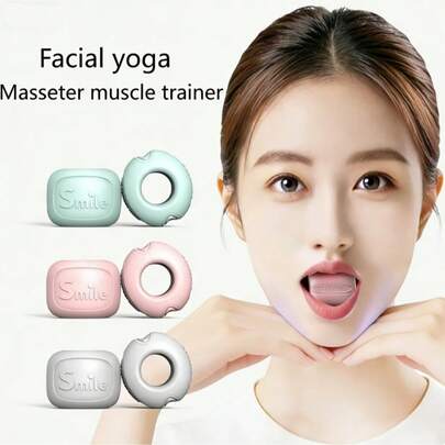1 quả bóng silicon tập cơ cằm dùng cho yoga mặt, được thiết kế để định hình đường nét cằm và tăng cường cơ bắp cho vẻ ngoài săn chắc hơn, có các mức kháng lực 40lbs, 50lbs và 60lbs.