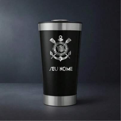 Copo Térmico Personalizado Time + Nome 473ml Atla Qualidade