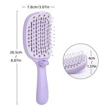 Hair brushes-UK+EU 1 lược chải tóc gấp gọn chống rối, dễ vệ sinh, tiện dụng cho nữ khi đi du lịch, phù hợp cho tóc ướt và khô, lược lông mềm chống tĩnh điện cho tóc xoăn, dày, gợn sóng và thẳng, dụng cụ chăm sóc tóc hàng ngày. - Nhiều màu - Xem 3