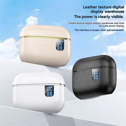 运动健身必备！时尚入耳式耳机，TYPE-C 快速充电，使用便捷；超长续航，支持长时间锻炼；LED 显示屏实时显示电量；跑步和听音乐都舒适！