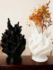 1pc Bohemian Style Vase Decor, With Wavy And Smooth Spherical Patterns, Lightweight Portable Decorative Piece For Home, Office, Wedding, Party - Elegant Desktop Vase - 1PCS - View 10