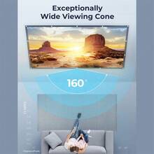 VOJCBKRE 150 Inch Projection Screen 16:9 Foldable Portable Projector Movies Screen For Office Home Theater Outdoor Indoor Support Double Sided Projection (With Hook) - View 5