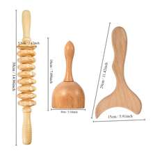SilvaLex Wooden Massage Tools, Full Body Massager For Neck, Back, Waist, Legs & Face, Muscle Relaxation, Perfect Gift For Family & Festive Occasions - White - View 8