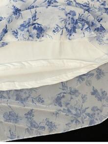 Women Short Dresses - Light Wash - View 6