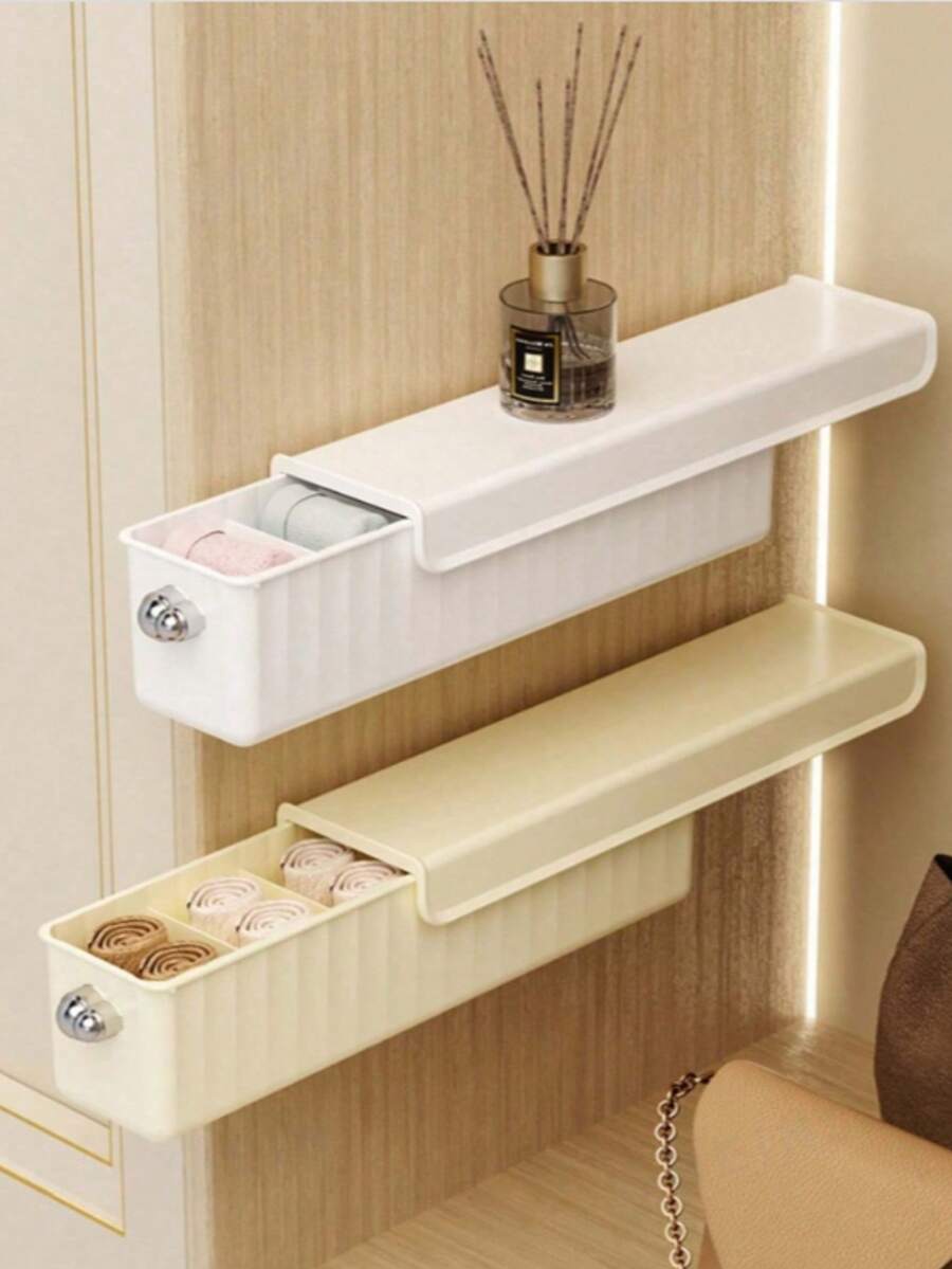 Hộp đựng đồ lót, quần lót và tất 1 mảnh, giá treo tường tiện dụng trong nhà, phù hợp với quần áo bó sát. - Nhiều màu - Xem 1