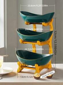 XIYIJIA Multi-Layer Fruit Plate, Home Living Room Snack Candy Tray, Creative Desktop Storage Organizer, Party Dessert Cake Display Rectangular Basket - 3 Layers - View 15