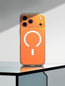 Magnetic Charging Transparent Phone Case, Suitable For Latest Models 17/17 Pro/17 Pro Max/17 Air/16 E/15/14/13 Pro Max/12/11, Transparent Soft TPU Ultra-Thin Phone Protective Case - Clear - View 4