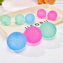 Texture Ball Malt Sugar Squeeze Toy, Stress Relief Soft Ball For Adults And Kids, Prank Party Gift, Fun Joke Squeeze Toy - 單件裝,大 6 公分 - 藍色 - 查看 2