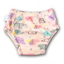 4条/3条/2条装婴儿训练裤，儿童训练裤，睡裤，爬行裤，可洗尿布套，婴儿布尿布，透气夏季如厕训练裤 - 彩色 - 查看 7