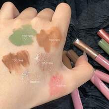 Shimmer Glitter Liquid Eyeshadow Multi-Use Waterproof Highly Pigmented Matte Finish Long Wear Eye Makeup Easy Application Daily Essential Gift For Women - Multicolor - View 6