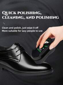 1/2 Piezas Betún para Zapatos Incoloro Todo en Uno con Cepillo de Esponja, Crema de Cuidado de Zapatos Elástica Portátil para Todos los Zapatos, Patrones Enviados al Azar - Ver 8