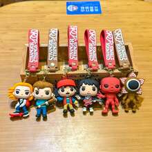 1个可爱创意钥匙扣，情侣包包挂件，吊坠，礼品娃娃，汽车钥匙扣，男女通用吊坠，完美的节日礼物，送给粉丝和朋友的礼物（款式随机） - 彩色 - 查看 5