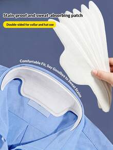 20 Stück hochwertige wiederverwendbare Schweißpads - saugfähig und atmungsaktiv, Wischzubehör, bietet bequemen Halt nach dem Waschen von Brustpads, rutschfestes Design, minimalistischer einfarbiger Stil, geeignet für Sport und Alltagstragen, minimalistisches Sportdesign - Verschiedenfarbig - Übersicht 2