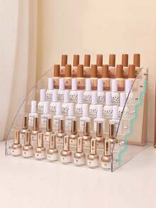 7 Tiers Style Acrylic Nail Polish Organizer Clear Glasses Holder Glasses Organizer Nail Polish Holder Acrylic Glasses Stand Essential Oils Cosmetic Display Cases Eyewear Rack - Multicolor - View 3
