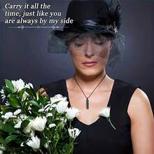 Urn Necklace, Unisex, Cremation Memorial Jewelry, Stainless Steel Mini Keepsake Pendant, Can Hold Human Ashes - Always With Me - Multicolor - View 5