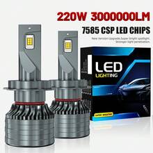 HYNBYZJ 2 Packs H4 H7 LED Car Headlight Canbus H1 H9 H11 9005 9006 HB3 HB4 Turbo Led Auto Lamp CSP Chip Automobile Fog Lights Bulbs 6000K 12V - A - View 2