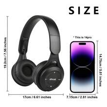 2026新款重低音无线耳机，便携式可折叠音乐耳机，骑行跑步休闲无线耳机，游戏全耳式无线耳机，TYPE-C充电 - 查看 2