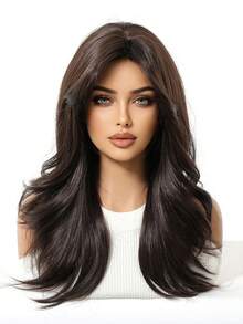 Ava WIG 20 Inch Light Purple Wig Dark Root Light Purple Curly Wig For Fashion Women Daily Party Cosplay Halloween Wig Looking Natural Street Punk Wig - Black Brown - View 4