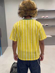 男士运动街头时尚T恤，春夏款 - 黃色 - 查看 4