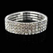 1 pièce Bijou populaire, Bracelets sertis de diamants, Bracelets à bouche ouverte à la mode pour dames, Cadeaux de style simple pour mariées, Accessoires de boule industrielle, Soirées dansantes, Été - Argent - Voir 2