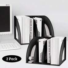 Magazine Rack - 2 Black 3-section Pieces - View 6