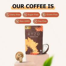 Mushroom Coffee 30 Servings With 6 Adaptogenic Mushrooms MCT Oil & 2000mg Superfoods USDA Organic USA Grown Instant Coffee Healthcare Vitamin - 180g - 查看 4