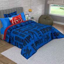 PROVIDENCIA Disney Spider Man New Double Quilt - 紅色 - 查看 3