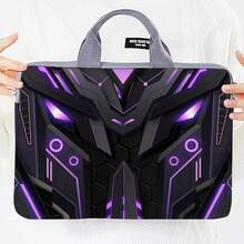 1个赛博朋克风格笔记本电脑包，印花笔记本电脑内胆包，时尚便携手提包 - 彩色 - 查看 8