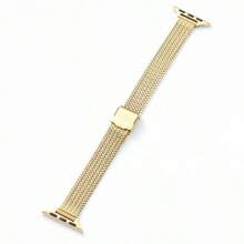 麦穗网状磁扣表带，不锈钢女士表带 - 銀色[雙保卡扣] - 查看 9