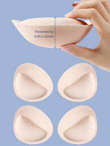 Áo ngực có đệm mút dày 6cm, có thể tháo rời và giặt được, giúp nâng đỡ vòng một tốt hơn, phụ kiện áo ngực. - Màu be - Xem 10