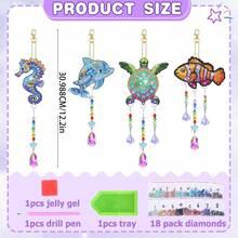 DIY钻石画卡通海洋动物风铃 - 查看 3