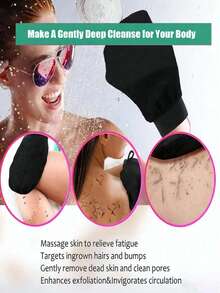 1 pieza Guantes exfoliantes profundos - Elimina eficazmente la piel muerta, suave y radiante - Exfoliante corporal de baño - Limpia la piel muerta y seca - Guantes exfoliantes suaves y eficaces, Esponja exfoliante corporal coreana suave y eficaz para eliminar la piel muerta y la suciedad, Adecuado para mujeres y hombres, Decoración de sala de estar, dormitorio y baño del hogar, Artículos de viaje, Boda, Fiesta, Cumpleaños, Regalo para novio, mamá, papá, amigos, Año Nuevo, Accesorios, Regalo divertido - multicolor - Ver 6