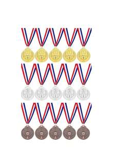 15枚编号奖牌、比赛训练冠军和卓越徽章 - 彩色 - 查看 13