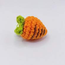 2 Carrot Pendants - Cute Crochet Decorations, Suitable For Clothing, Shoes, Hats, Etc. - Made Of Soft Yarn, Easy To Use And Versatile Handmade Item - 2個 - 查看 4