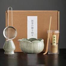 1pc/5pcs Petal Raku Matcha Tea Set, Includes Matcha Bowl, Matcha Whisk, Matcha Cup, Stirrer, Tea Spoon, Tea Bowl Set, Matcha Preparation Tools, Dessert & Beverage Making Tools, Japanese Gift Box, Matsushiro Matcha Stirring Set, Gift For Matcha Enthusiasts - Multicolor - View 7