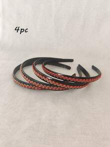 3-4条柔软舒适的发带，甜美少女青春气息发带 - 彩色 - 查看 7