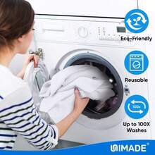 Microfiber Cleaning Cloth, 10 Pack Reusable Microfiber Towels Lint Cleaning Shop Towel Rags Home Kitchen Automotive Bar Mechanic Restaurant Garage, 11.5x 11.5, White - Màu trắng + Gói 10 cái - Xem 6