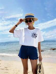 Atuendos de vacaciones, primavera, ropa de resort para mujeres, atuendos de primavera para mujeres - Blanco - Ver 2