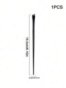 3Pcs Ultra-Thin Angled Precision Eye & Brow Brush Set | Raffaello Slanted Eyeliner & Eyebrow Brushes, Cruelty-Free Synthetic Bristles Professional Eye Makeup Tool (Black) - 黑色 - 查看 10