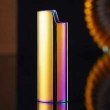 1pc Metal Plated Lighter Case, Suitable For BIC J6 Full Size Lighters - Fashionable Lighter Holder, Metal Lighter Case, Windproof Minimalist Vintage - Multiple Styles - View 6