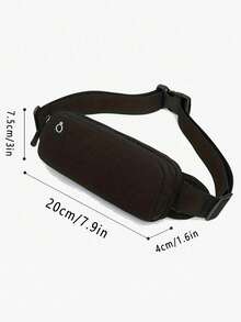 十色运动腰包，男士跑步装备包，手机包，迷你骑行包，轻便斜挎包，耳机包，双层收纳小单肩包 - 彩色 - 查看 9