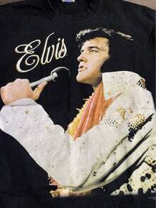 Vintage 2000 Presley Double-Sided Graphic-Shirt - Size L - màu đen - Xem 2