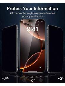 Miếng dán màn hình điện thoại chống nhìn trộm SDRDS ZYONS 2 miếng, độ cứng 9H, tương thích với iPhone, dễ dàng lắp đặt chỉ trong một lần, vừa khít chính xác không bọt khí hay viền, màn hình phía trước siêu rõ nét, bảo vệ riêng tư cạnh bên, cảm ứng mượt mà, chống trầy xước/bụi/nước/vân tay, tương thích với iPhone 17 Pro Max, 17 Pro, 17 Air, 17, 16, 16 Plus, 16 Pro, 16 Pro Max, 15, 14, 13, Mini, 12, 11, XS Max, XR, quà tặng sinh nhật mùa xuân. - Nhiều màu - Xem 3