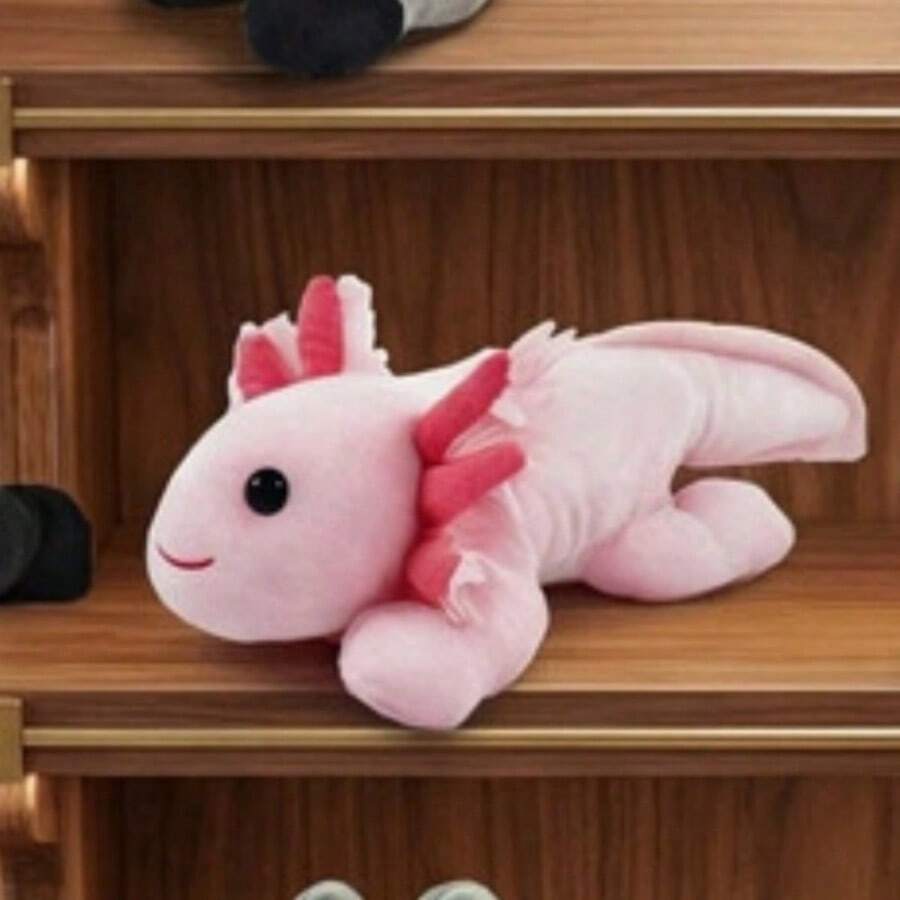1pc Pink Axolotl Plush Doll, Graduation Gift For Students, Children's Festival Axolotl Doll Gift - Multicolor - View 1